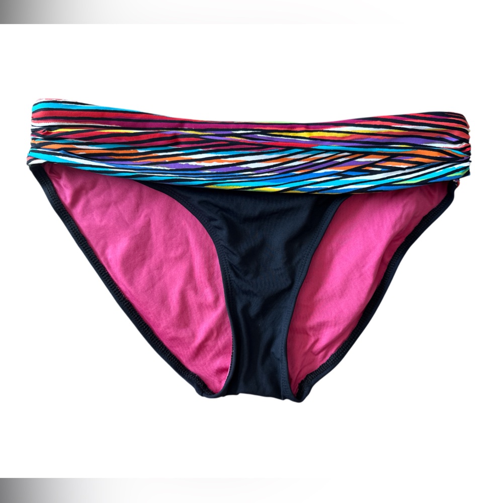 Anne Cole Colorful Striped Women's Swim Bottom Size Small